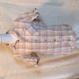 DKNY MENS Short Sleeve Moto Western Shirt SZ S